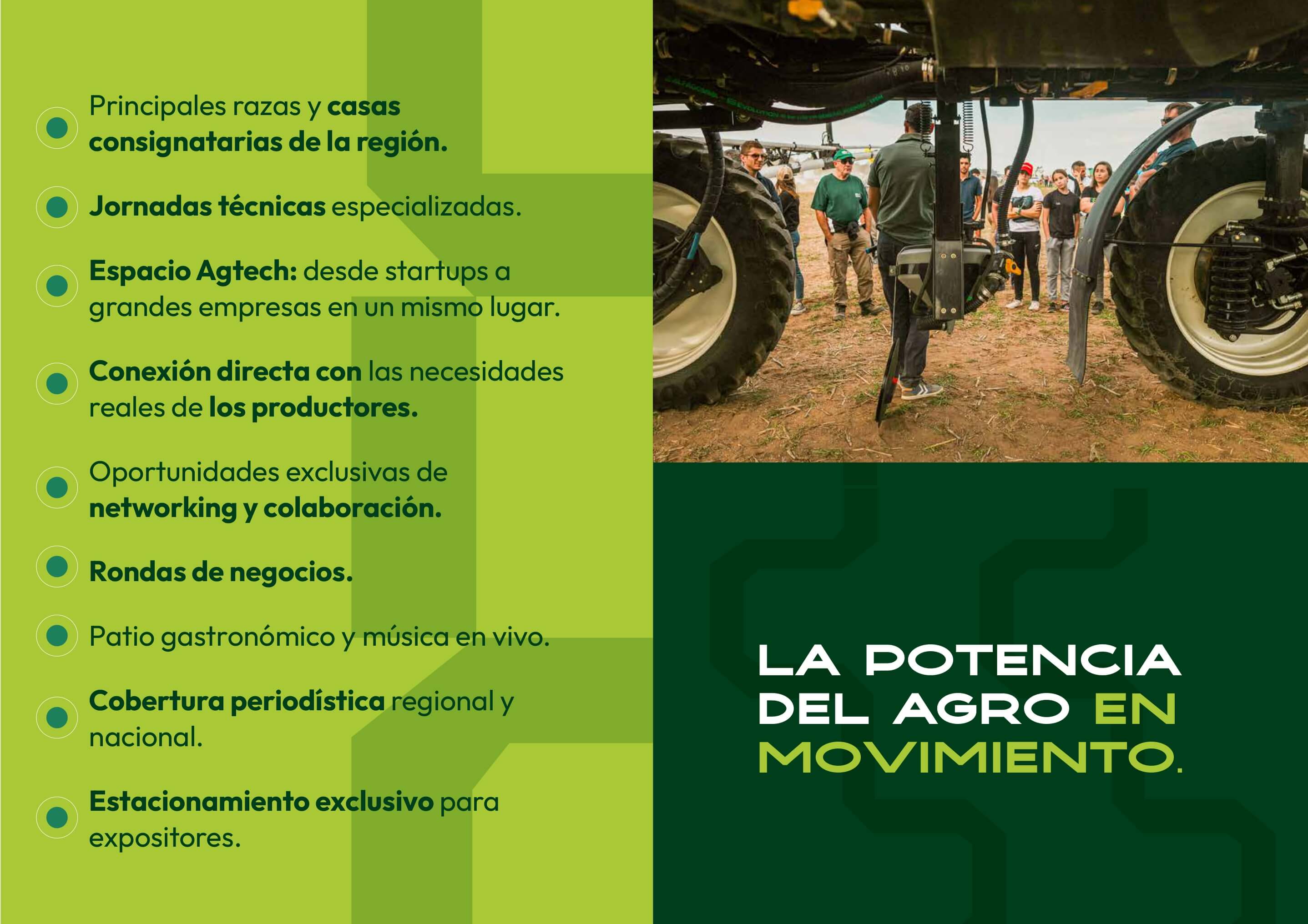 La potencia del agro en movimiento — actividades, rondas de negocios, jornadas técnicas y Espacio Agtech