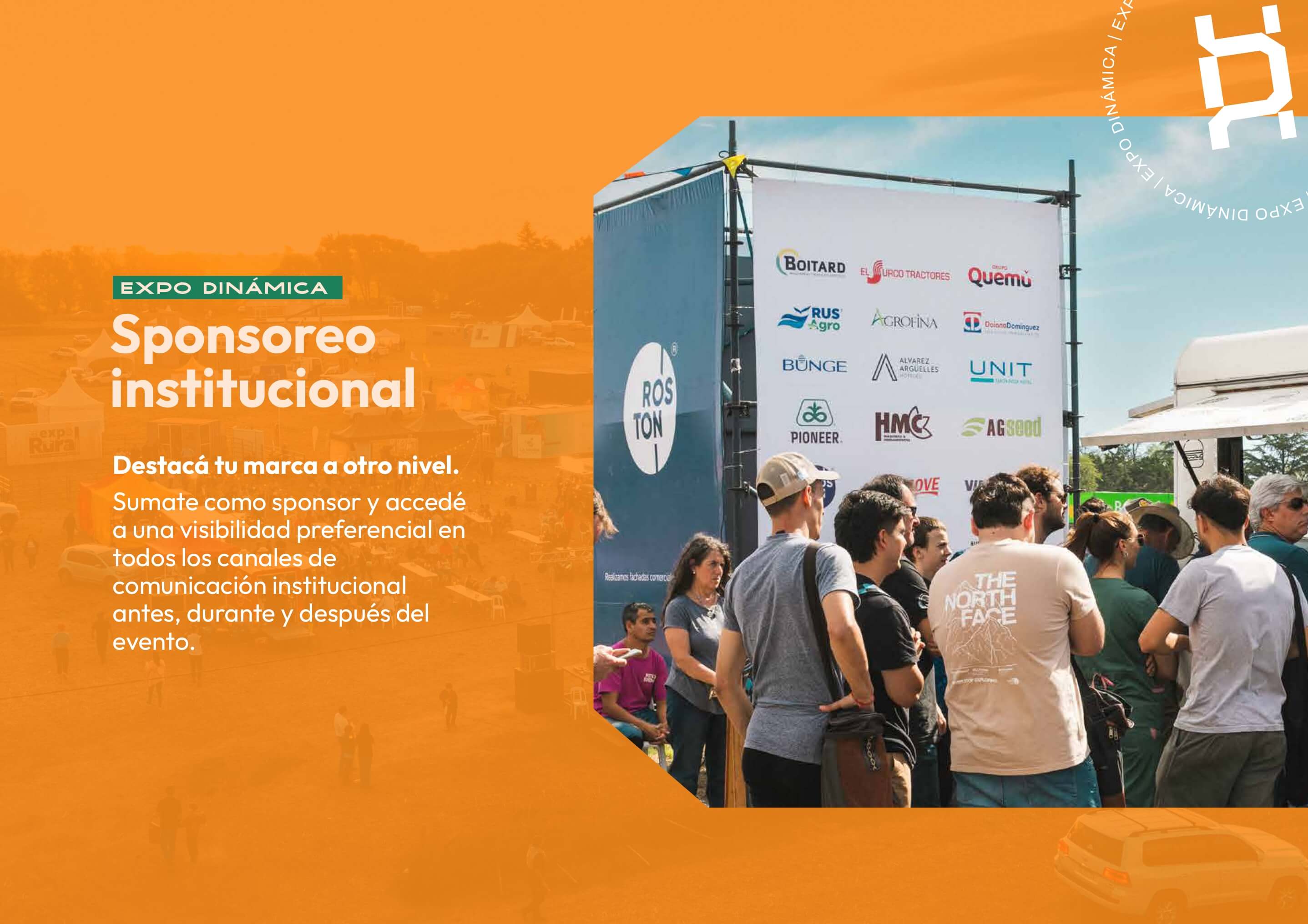 Sponsoreo institucional Expo Dinámica — destacá tu marca en todos los canales de comunicación